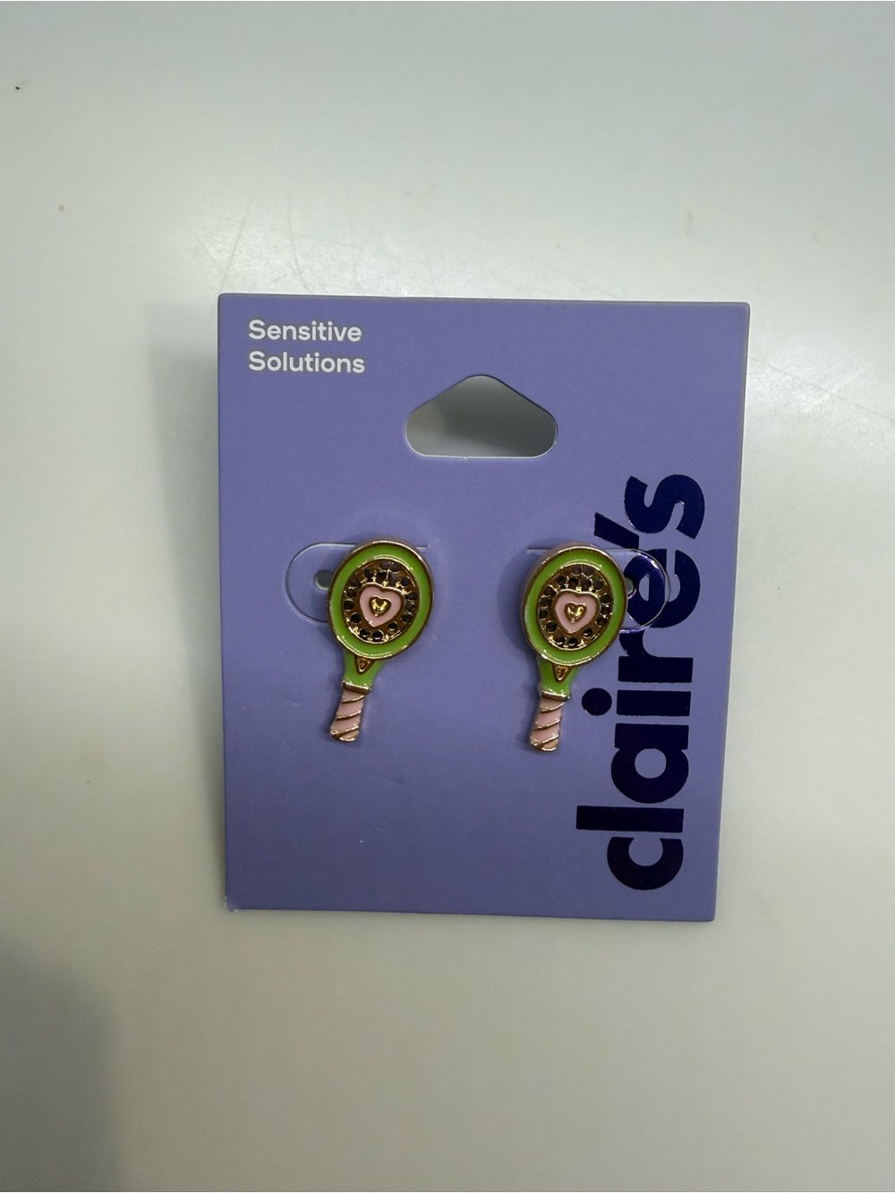 Claire's Gold-Tone pickleball Stud Earrings